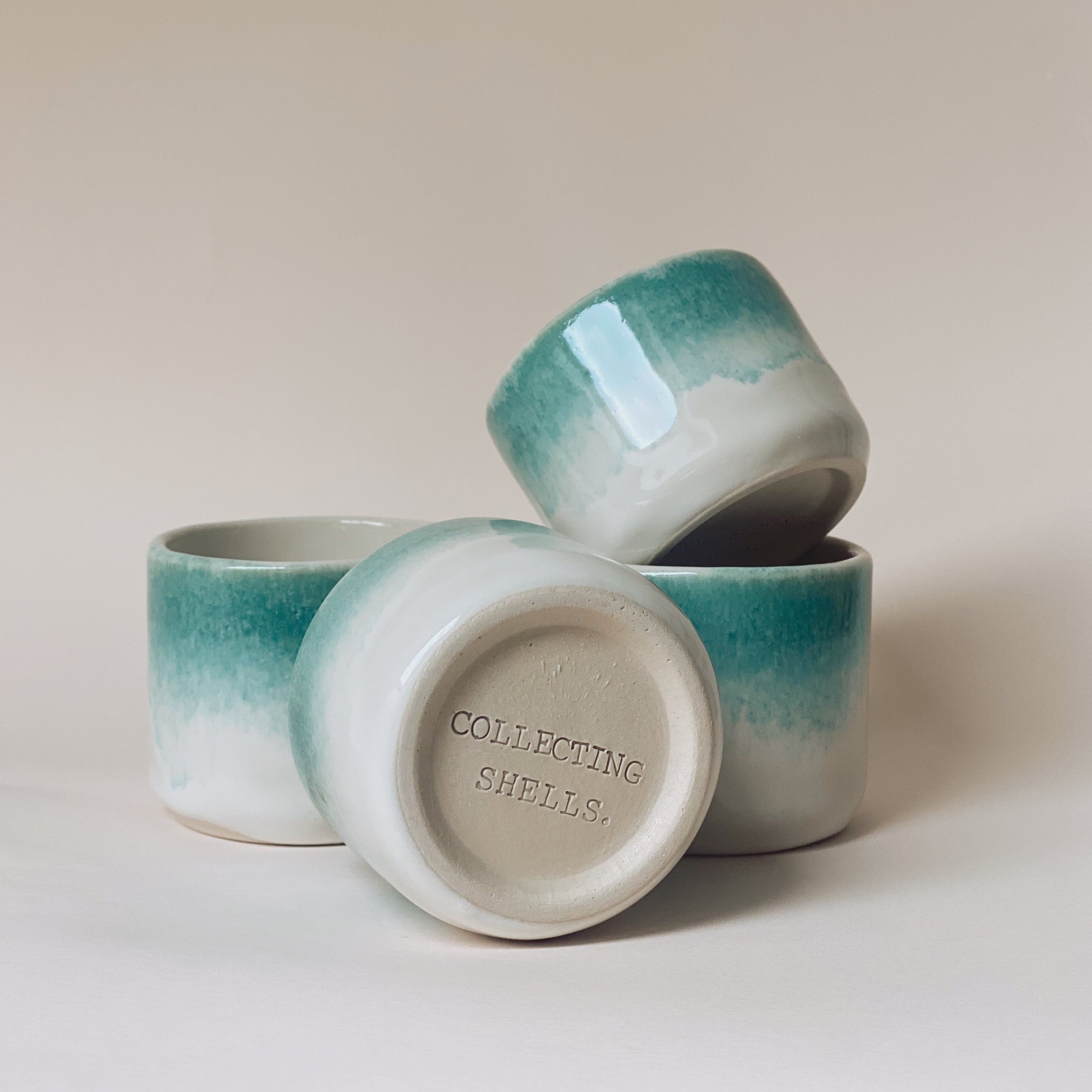 collecting shells cups ombre